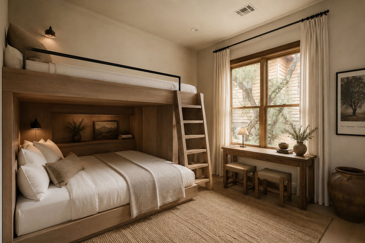 Built-in bunk room
